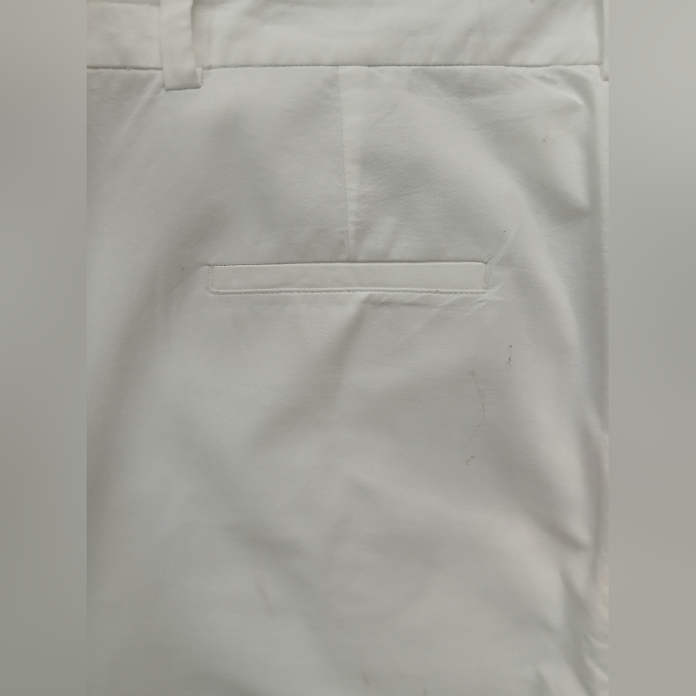 Vince Crisp White 100% Cotton Straight Leg Mid Rise Chino Pants Size 16 - Picture 7 of 10